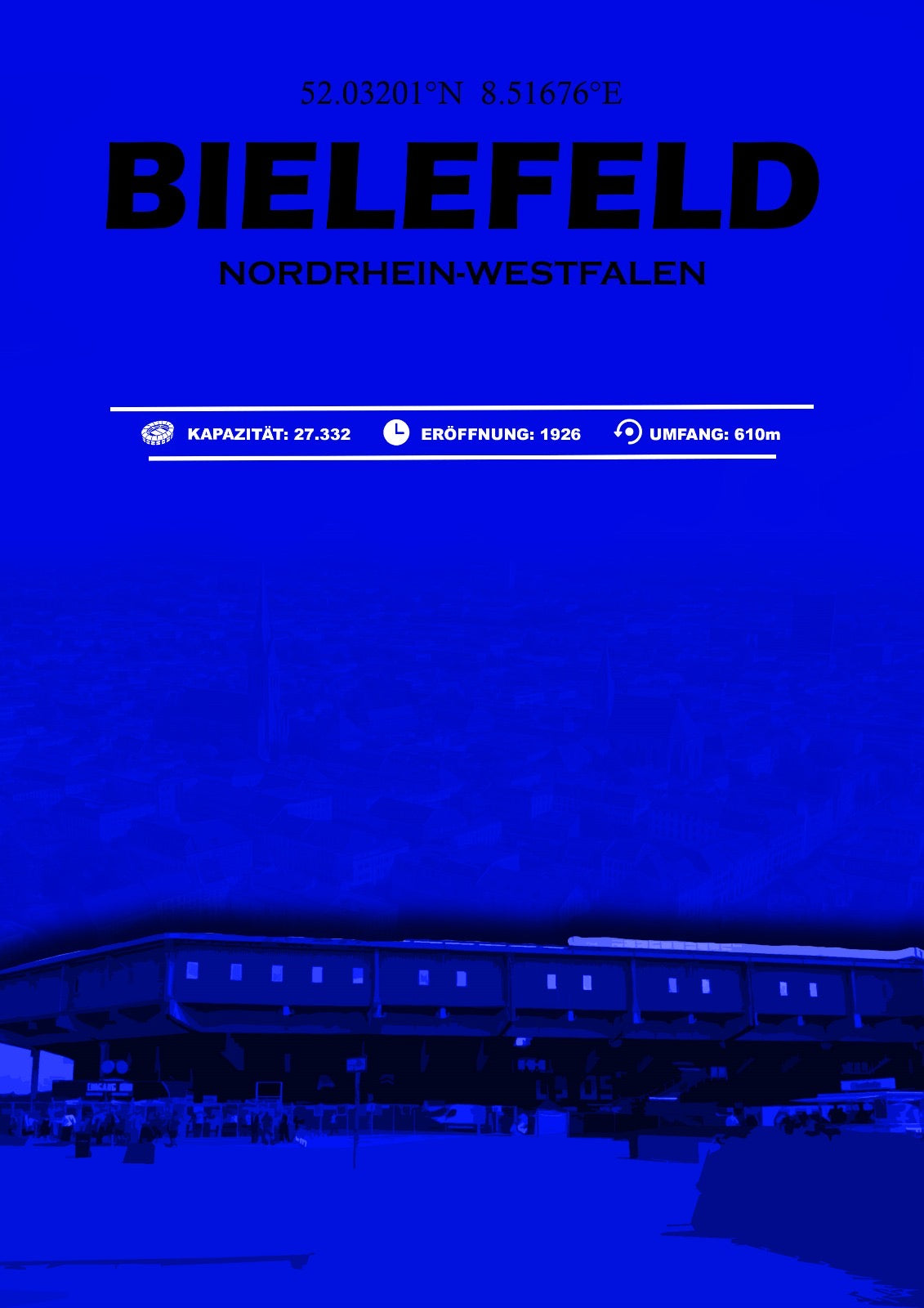 Bielefeld Stadion Leinwand