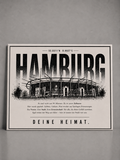 Hamburg Stadion Leinwand