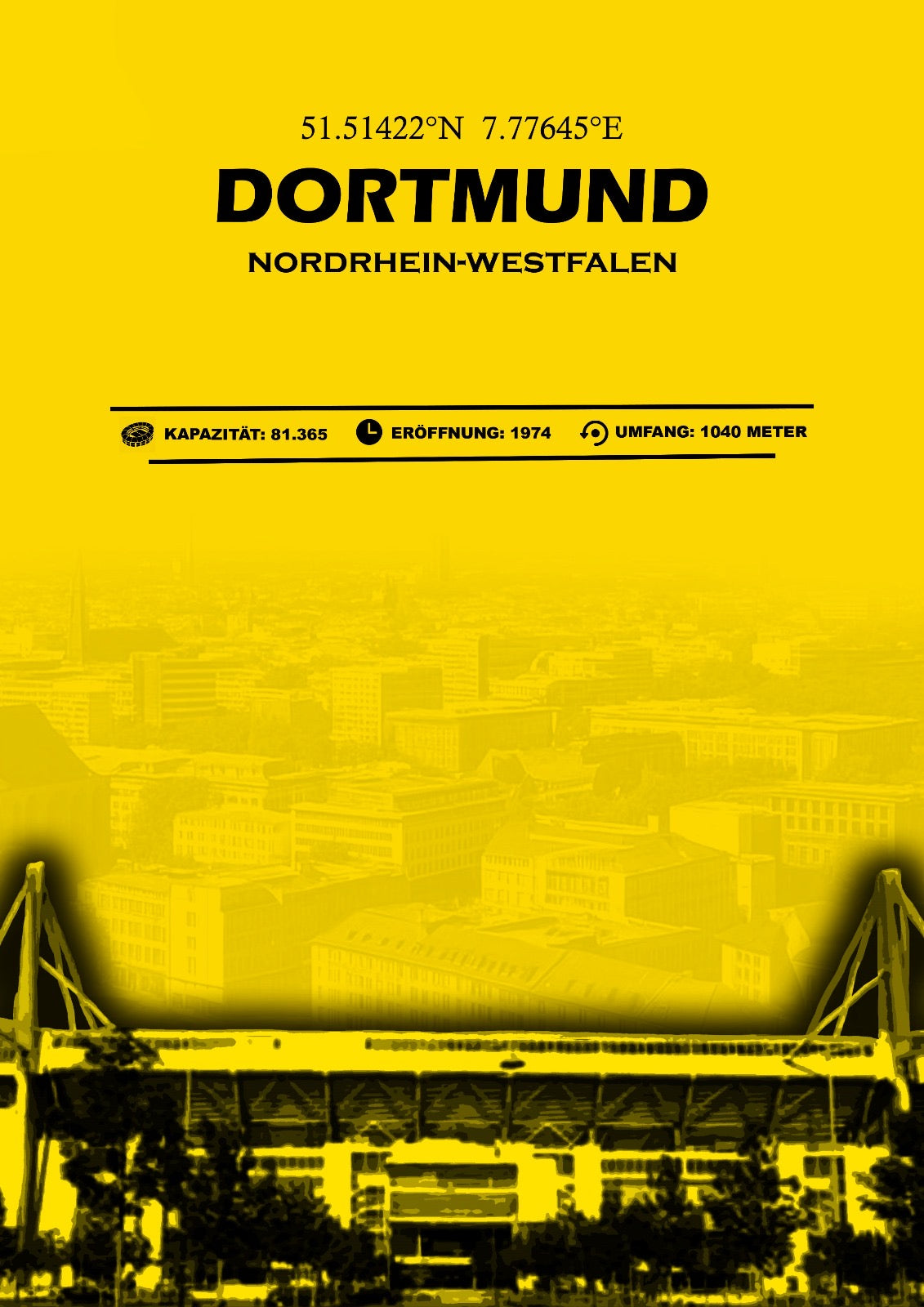 Dortmund Stadion Leinwand