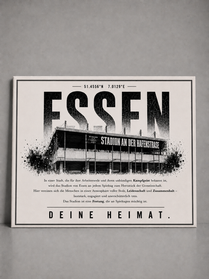 Essen Stadion Leinwand
