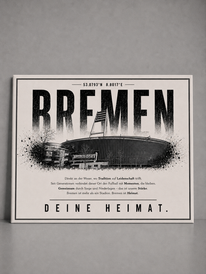 Bremen Stadion Leinwand