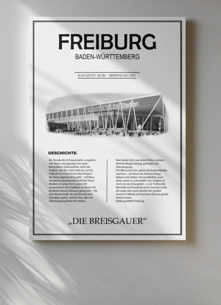 Freiburg Stadion Leinwand
