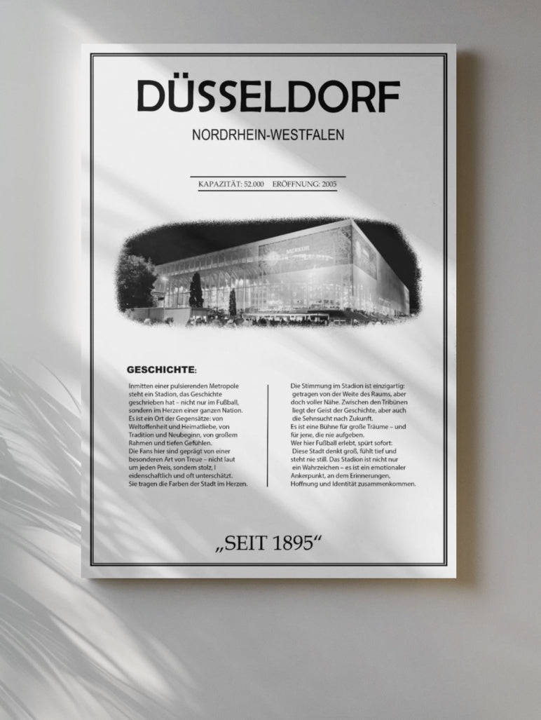 Düsseldorf Stadion Leinwand