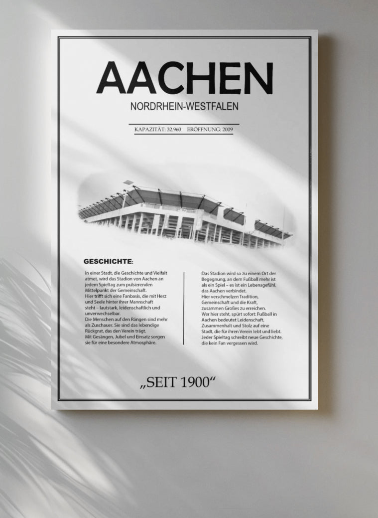 Aachen Stadion Leinwand