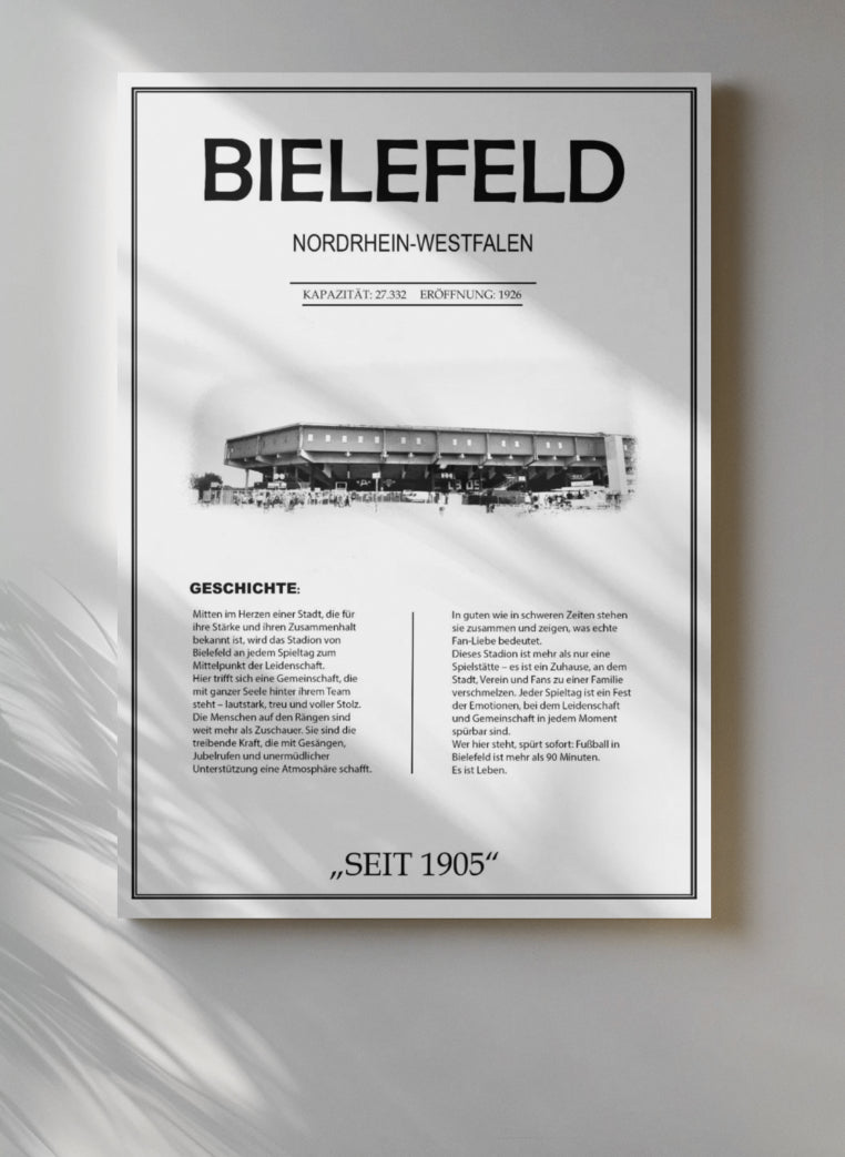 Bielefeld Stadion Leinwand