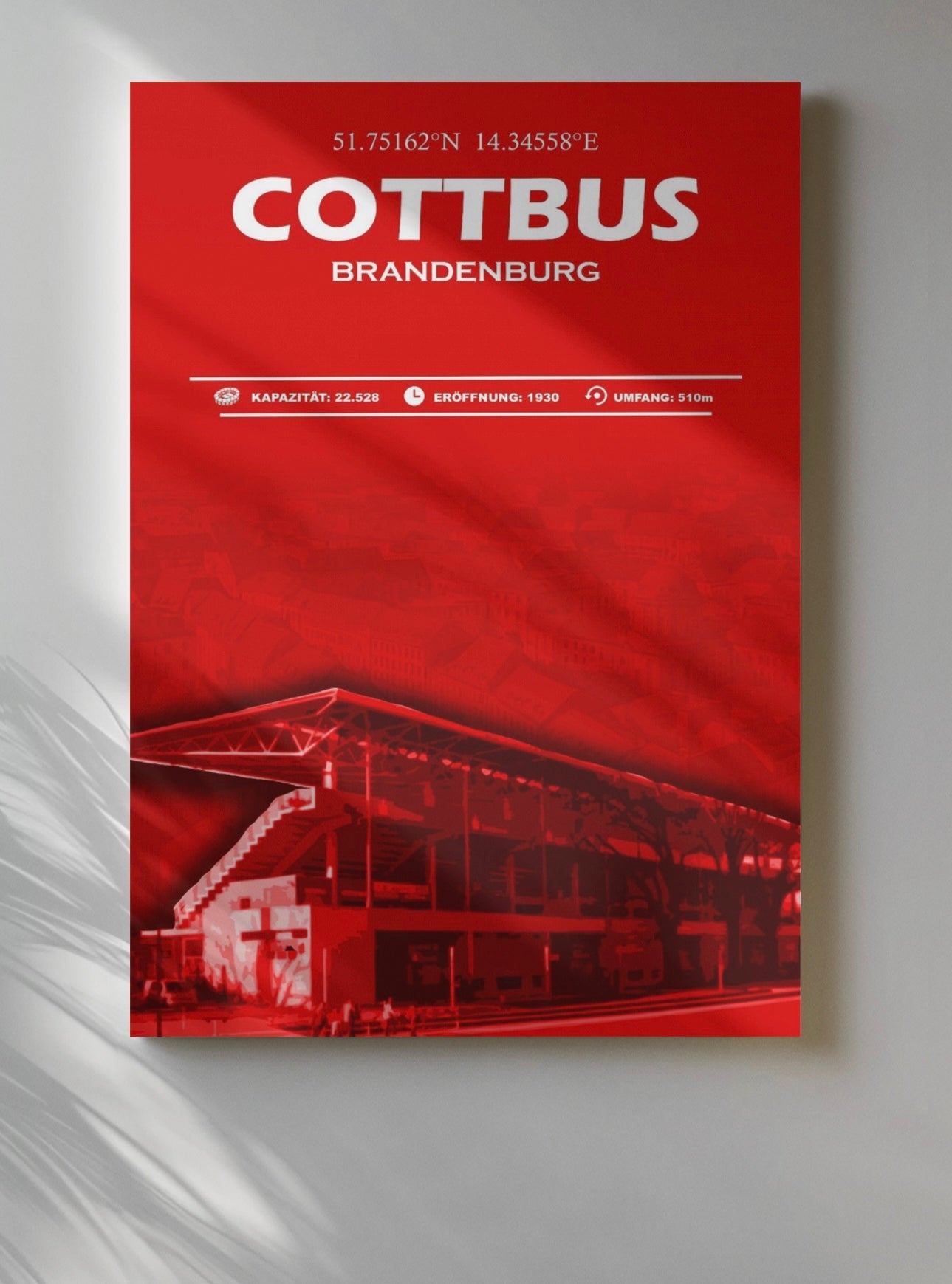 Cottbus Stadion Leinwand