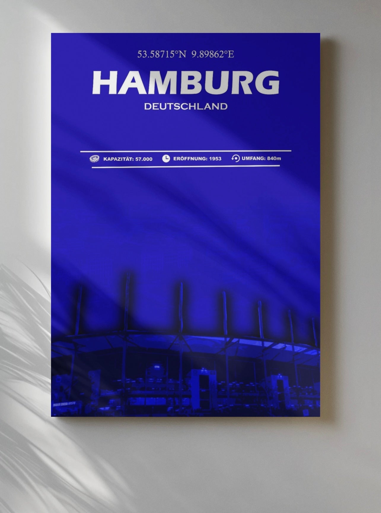 Hamburg Stadion Leinwand