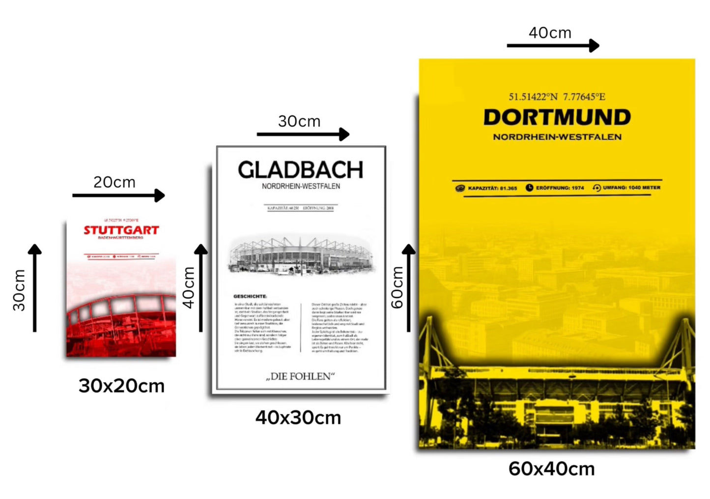 Dortmund Stadion Leinwand