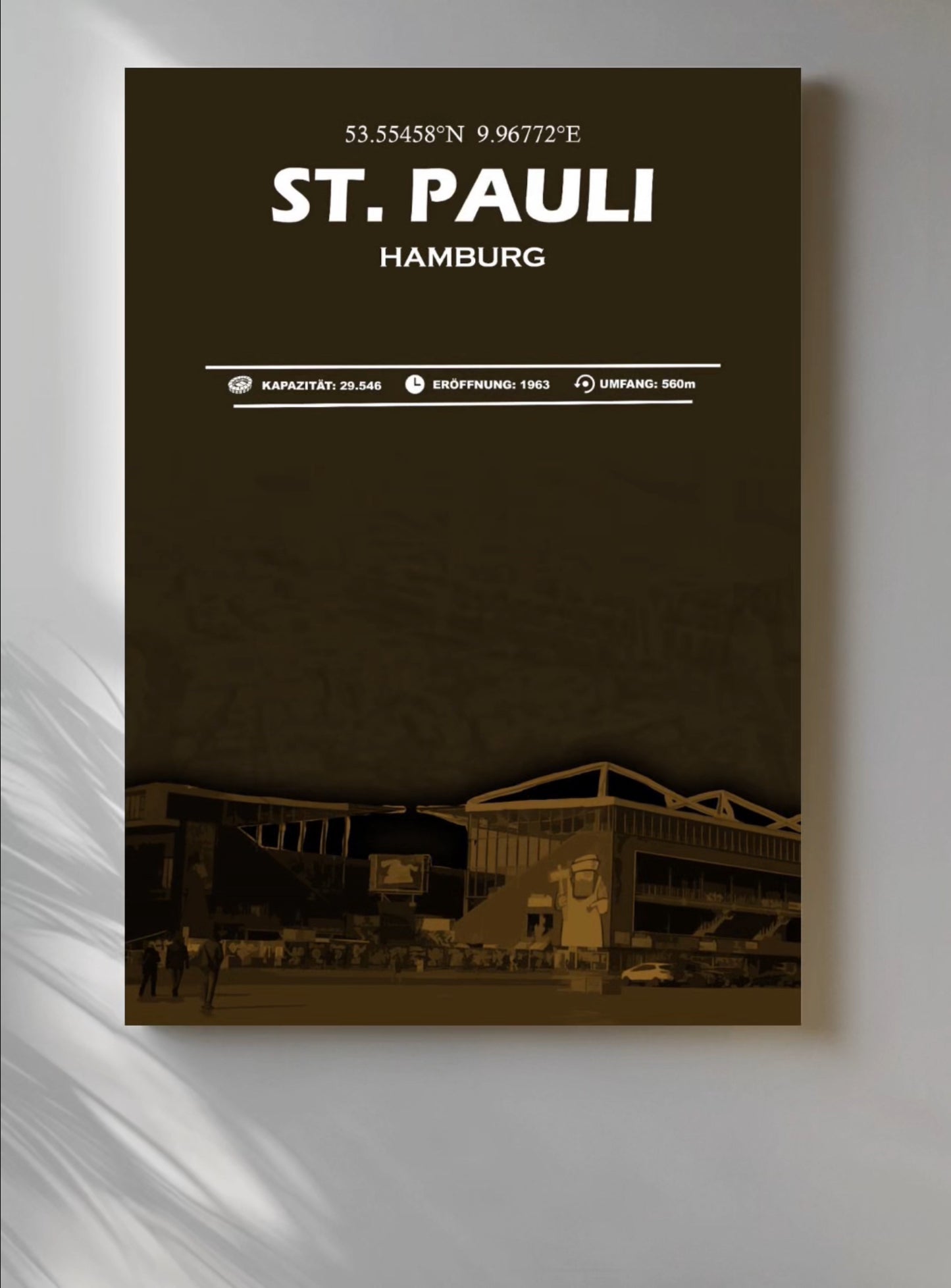 St. Pauli Stadion Leinwand