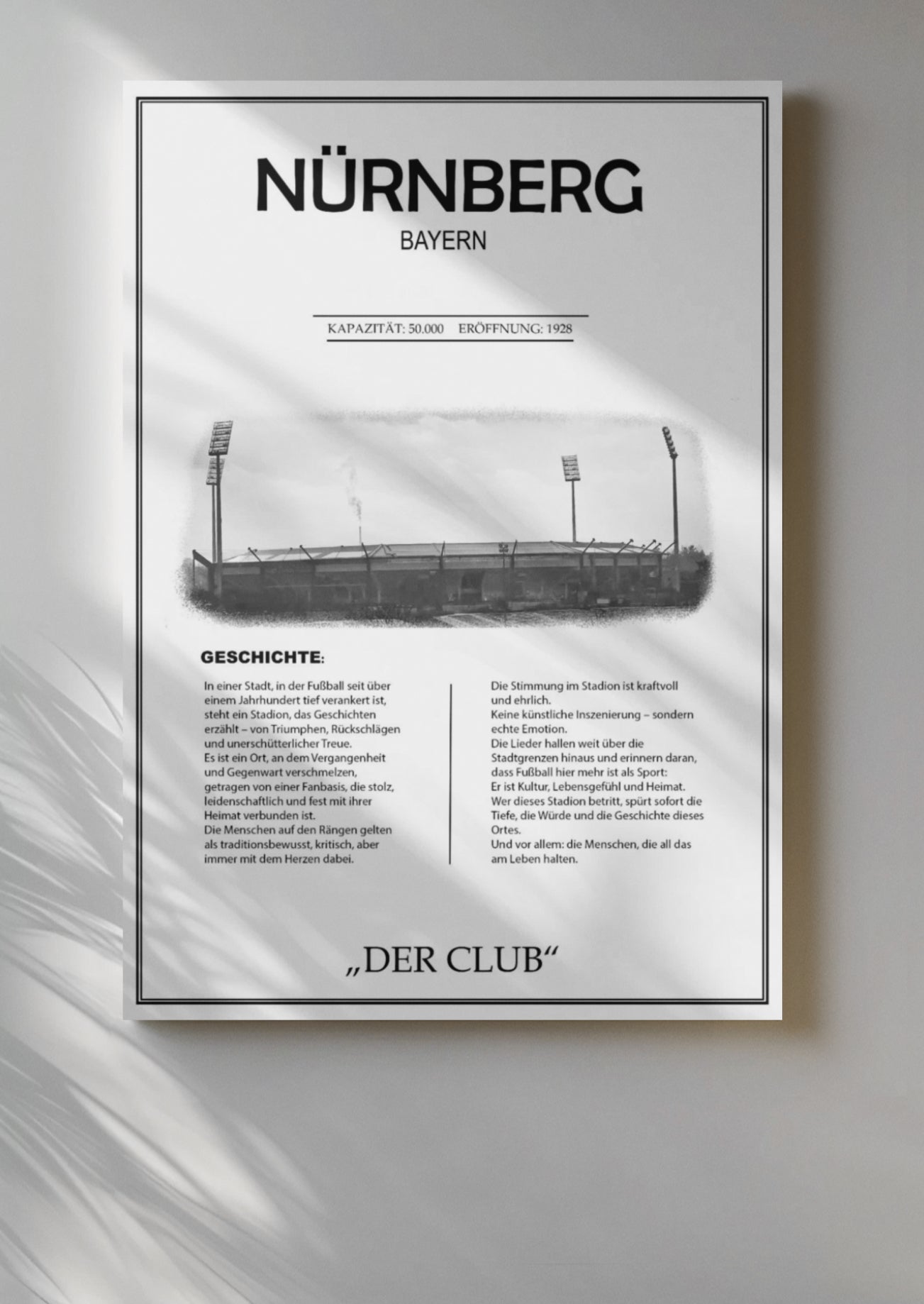 Nürnberg Stadion Leinwand