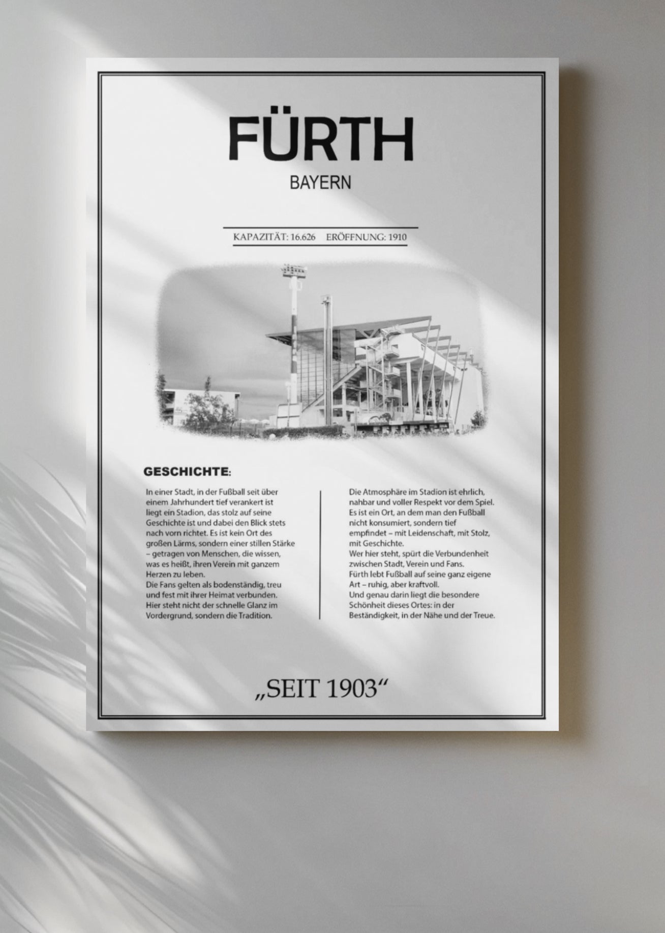 Fürth Stadion Leinwand