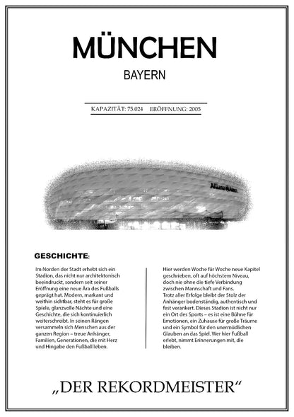 München Stadion Leinwand