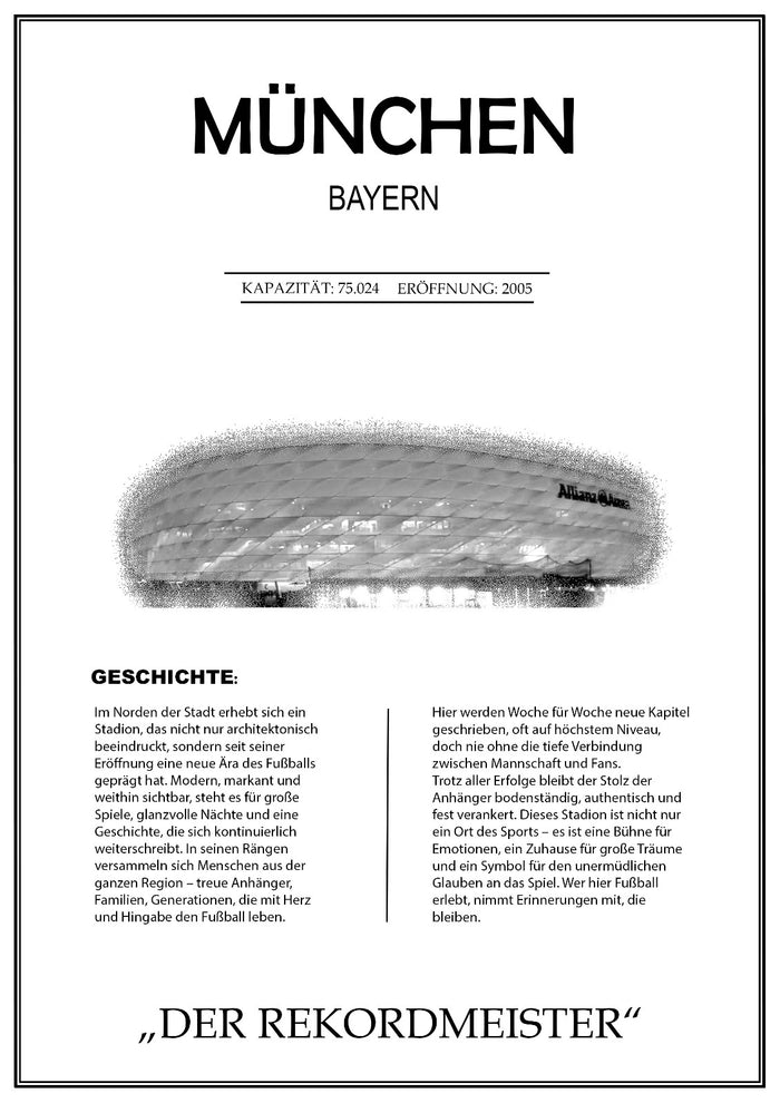 München Stadion Leinwand