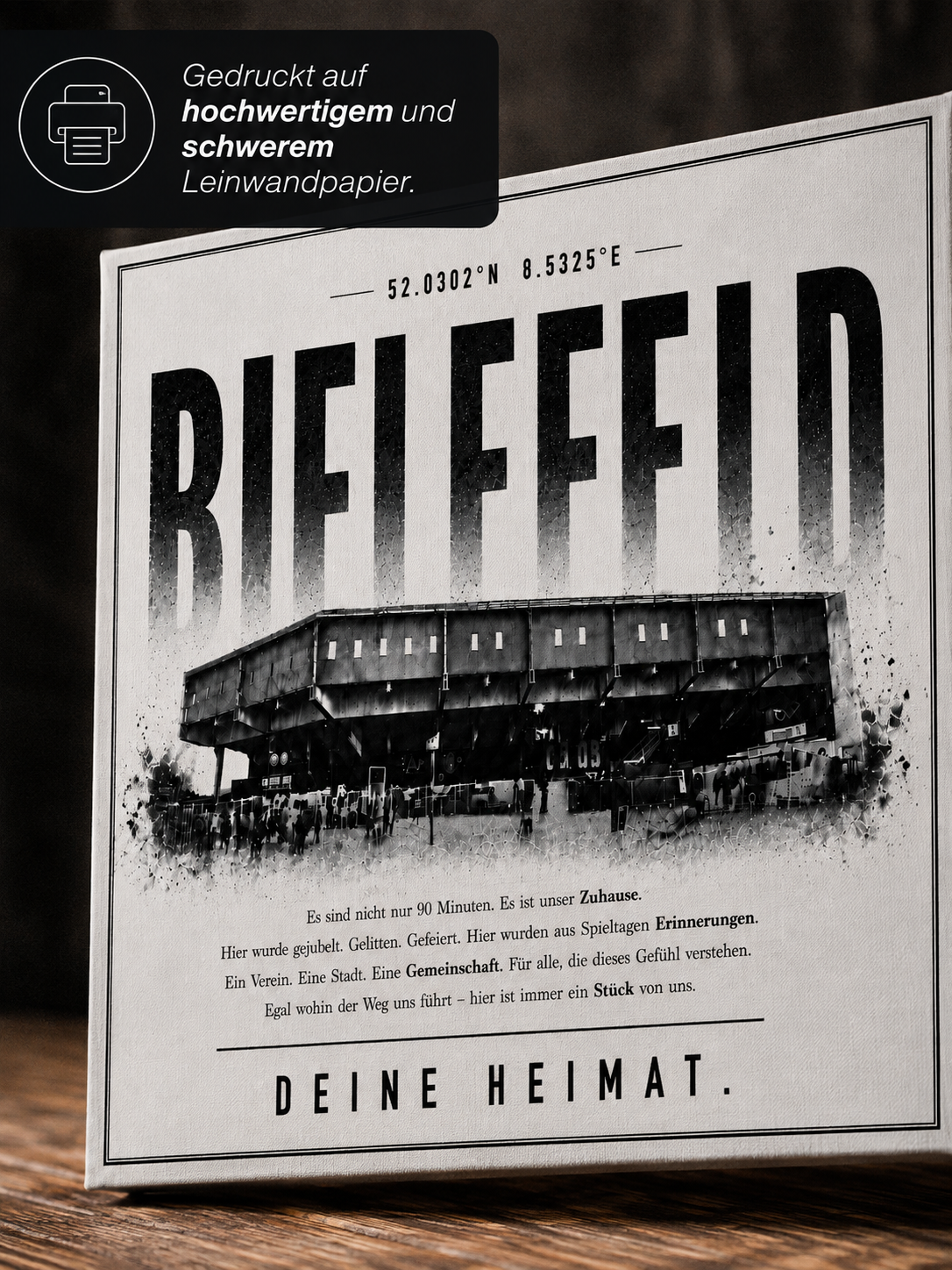 Bielefeld Stadion Leinwand – Detailansicht 2