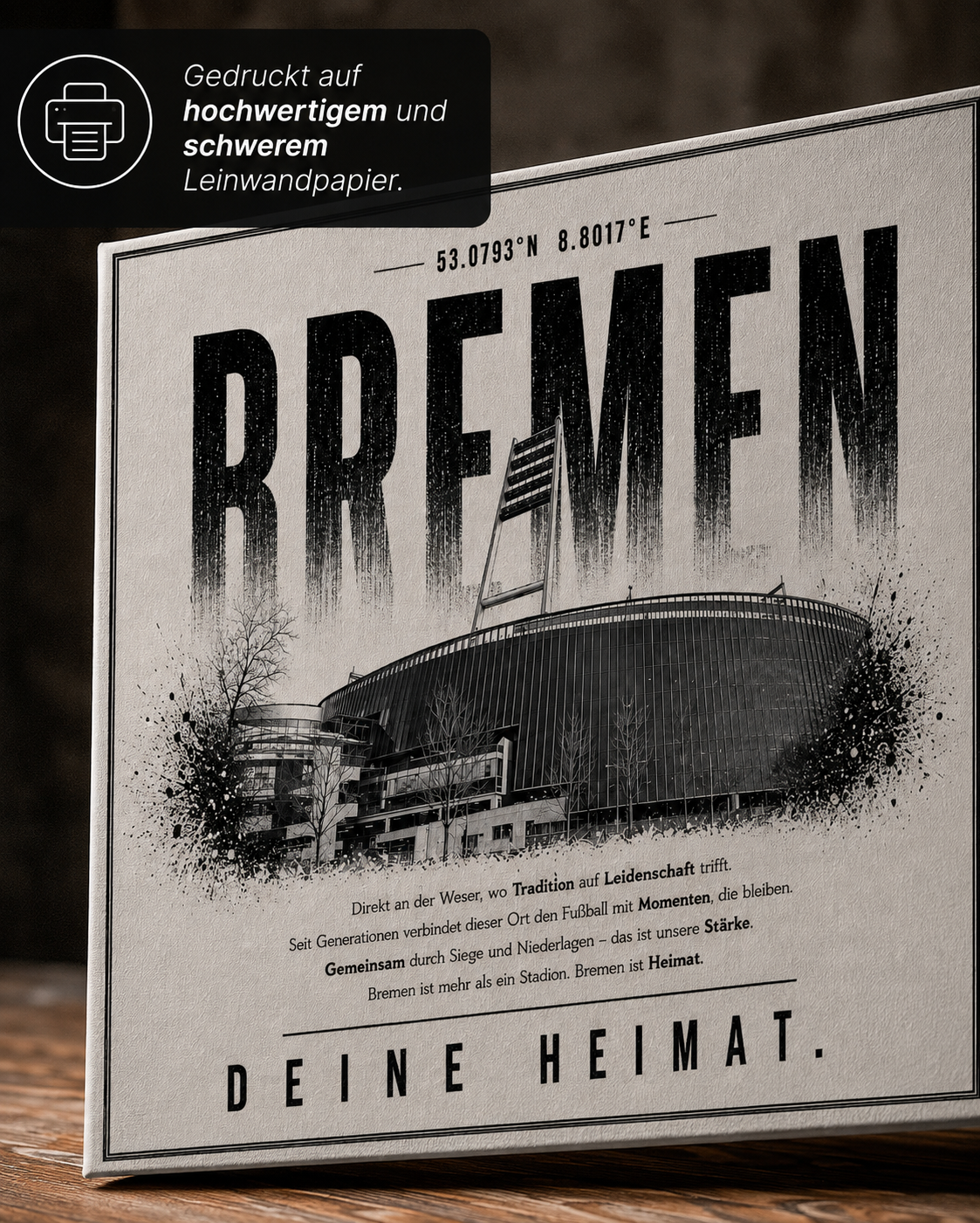 Bremen Stadion Leinwand – Detailansicht 2