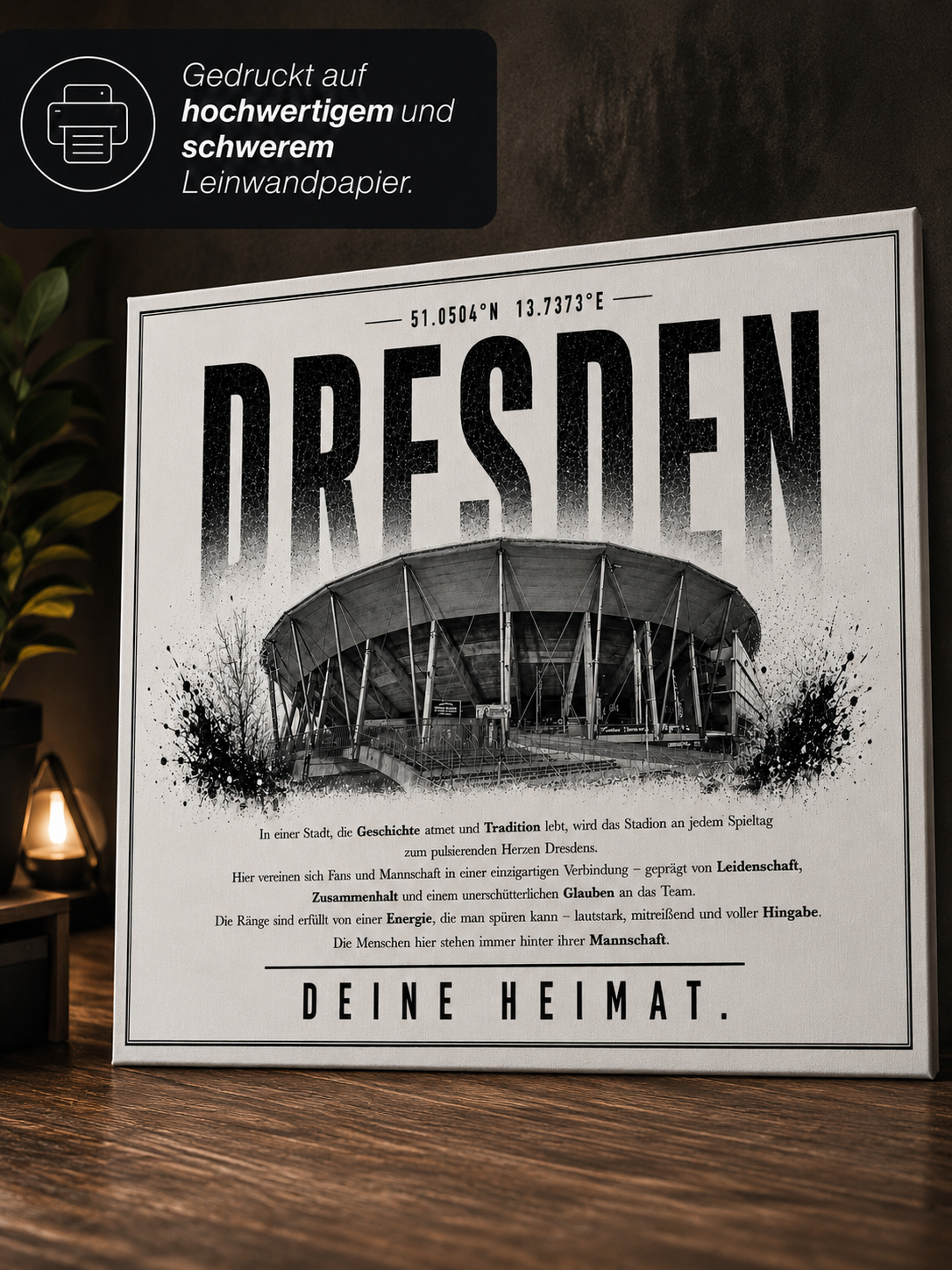 Dresden Stadion Leinwand