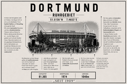 Dortmund Stadion Leinwand