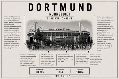 Dortmund Stadion Leinwand