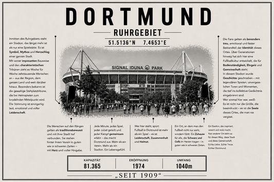Dortmund Stadion Leinwand