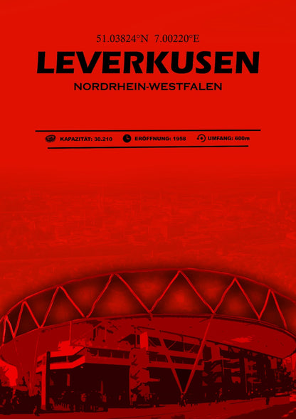 Leverkusen Stadion Leinwand