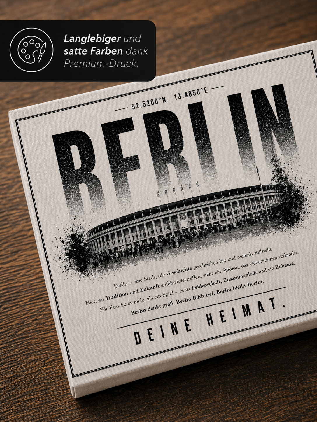 Berlin Stadion Leinwand