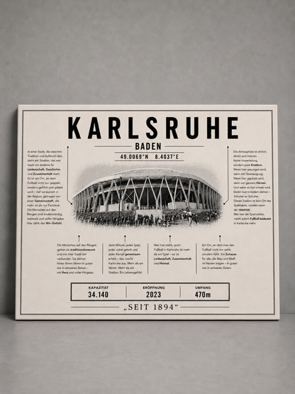 Karlsruhe Stadion Leinwand
