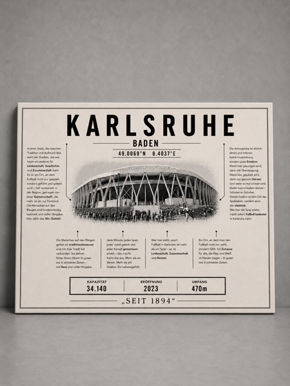 Karlsruhe Stadion Leinwand