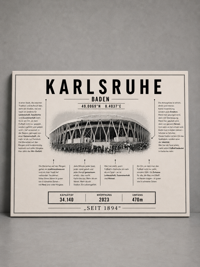 Karlsruhe Stadion Leinwand