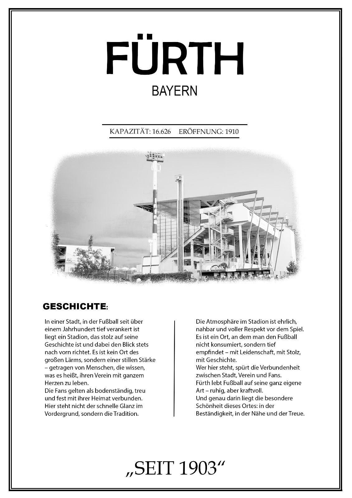 Fürth Stadion Leinwand