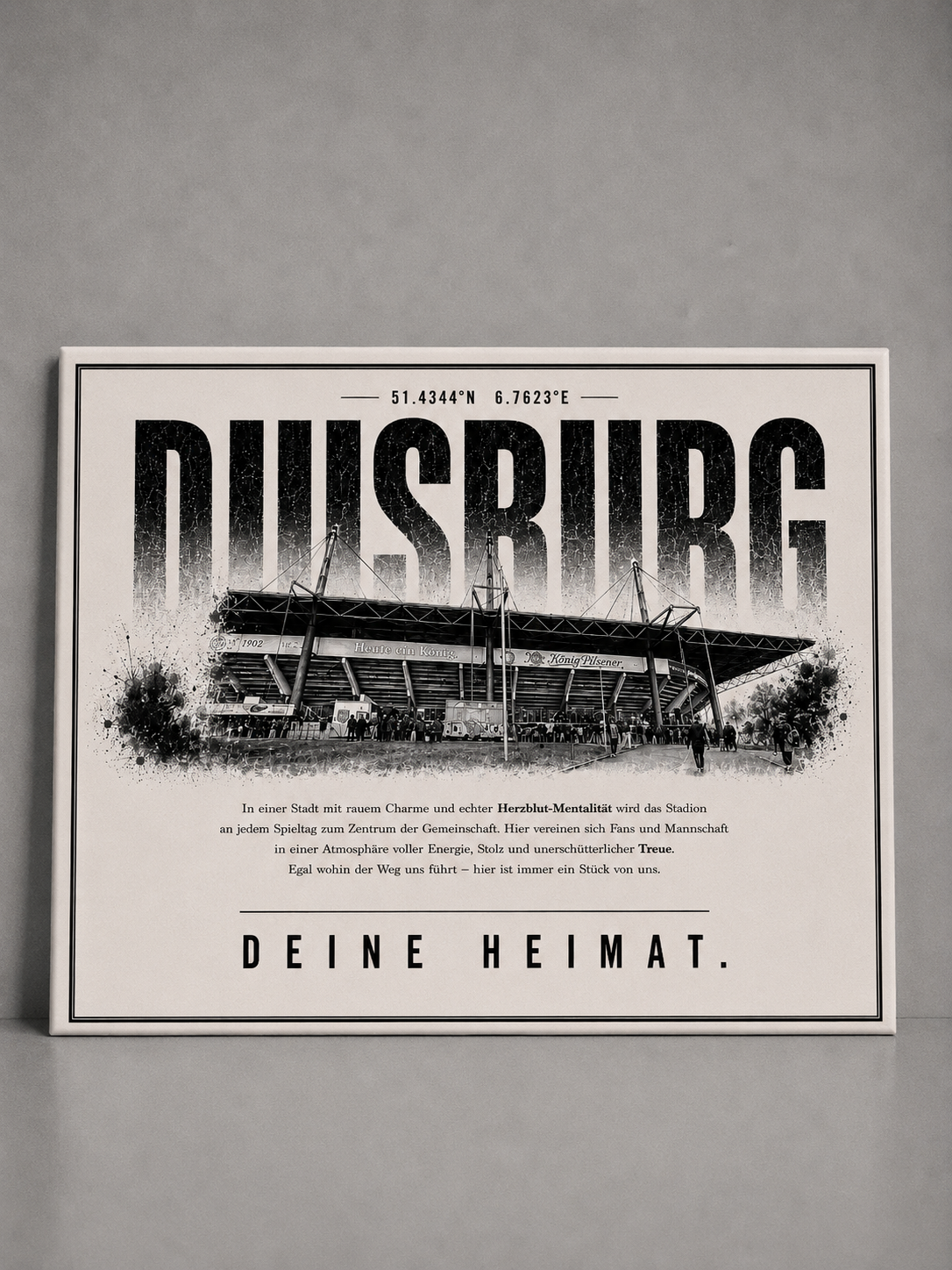Duisburg Stadion Leinwand