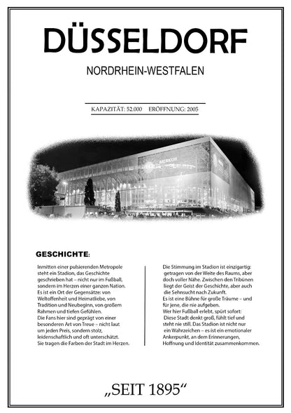 Düsseldorf Stadion Leinwand