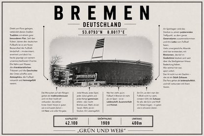 Bremen Stadion Leinwand