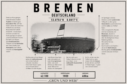 Bremen Stadion Leinwand