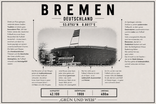 Bremen Stadion Leinwand