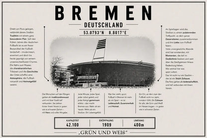Bremen Stadion Leinwand