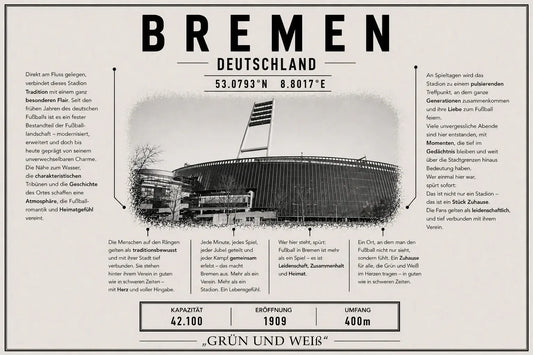 Bremen Stadion Leinwand