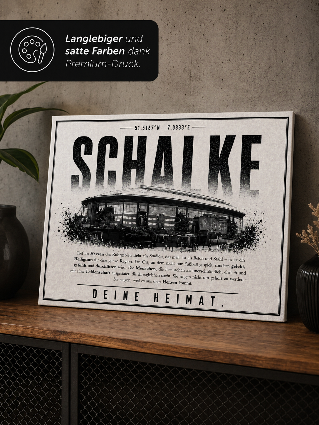 Schalke Stadion Leinwand