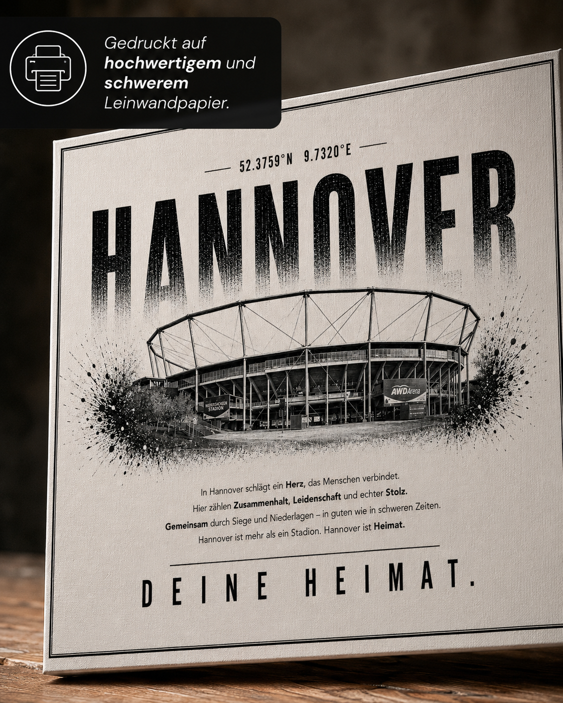 Hannover Stadion Leinwand