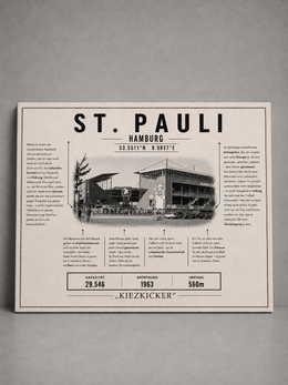 St. Pauli Stadion Leinwand
