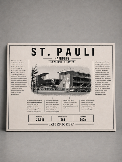 St. Pauli Stadion Leinwand