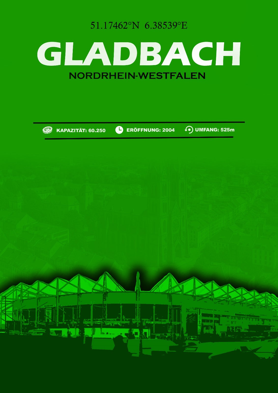 Gladbach Stadion Leinwand