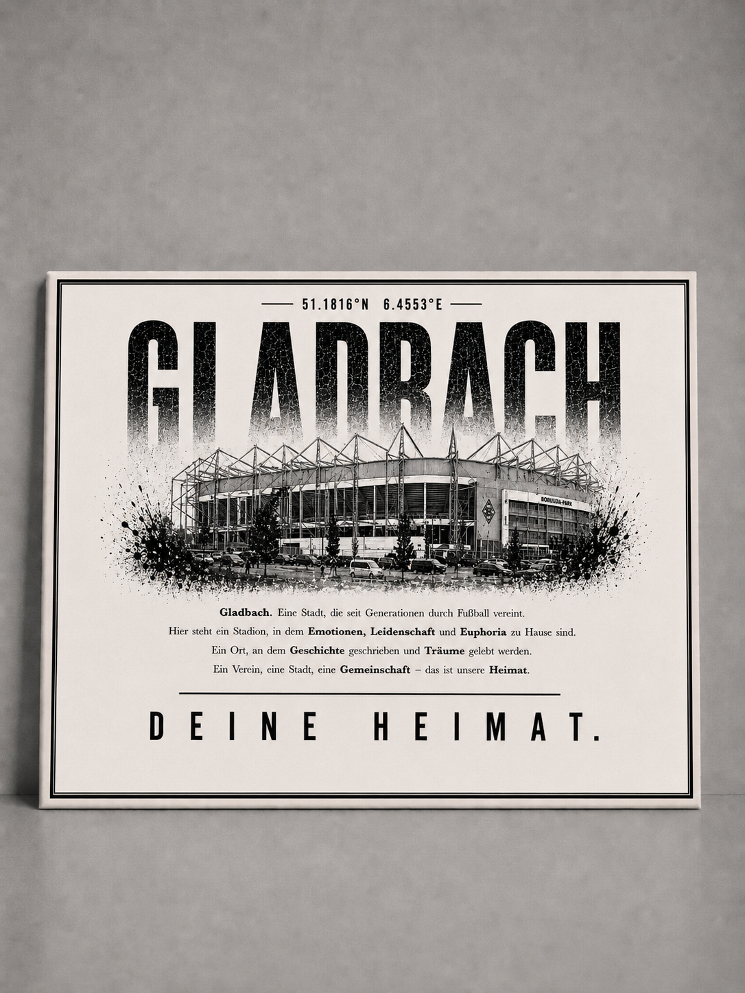 Gladbach Stadion Leinwand