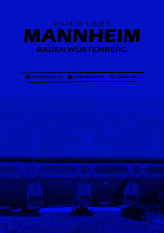 Mannheim Stadion Leinwand