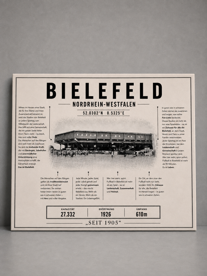 Bielefeld Stadion Leinwand