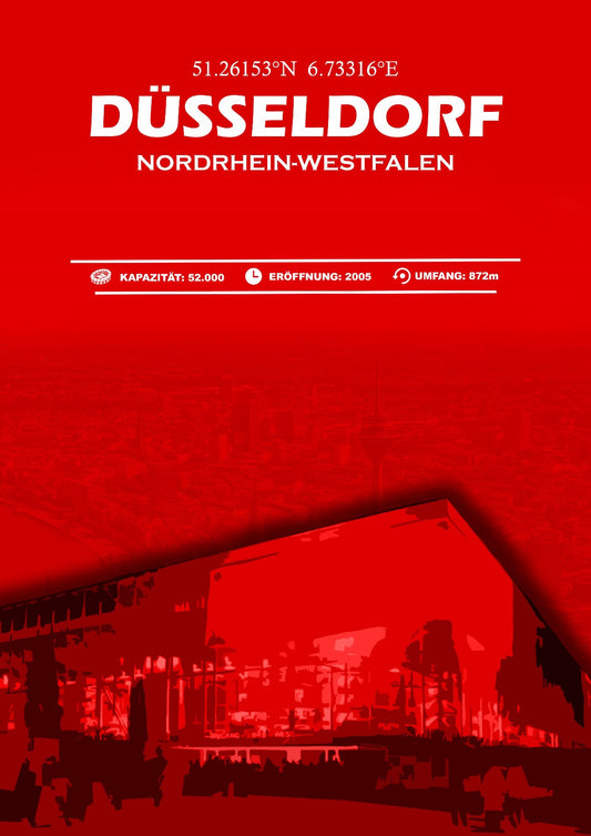 Düsseldorf Stadion Leinwand