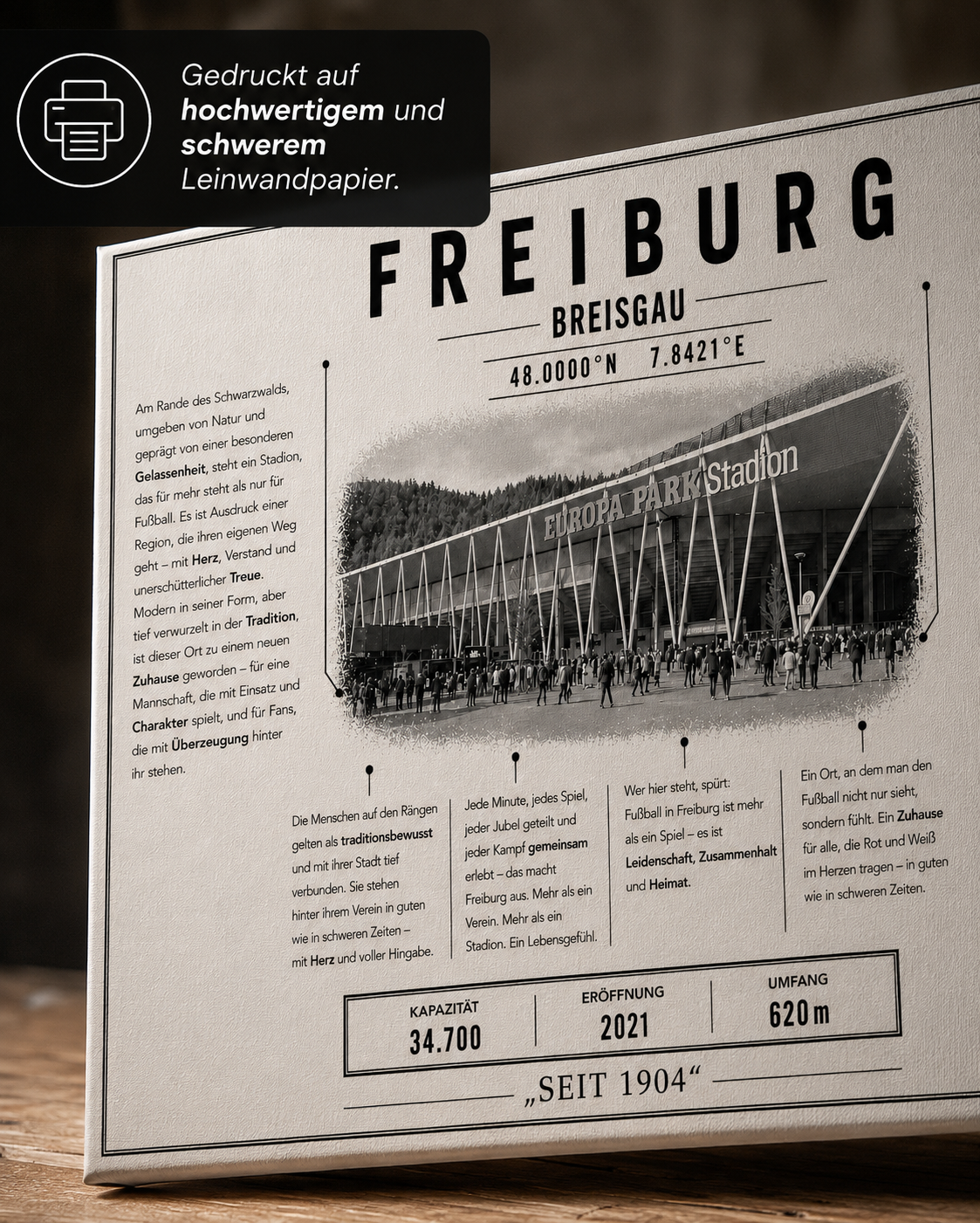Freiburg Stadion Leinwand