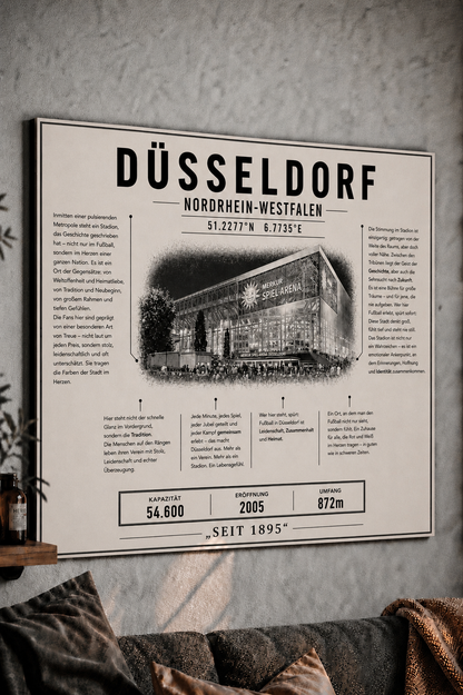 Düsseldorf Stadion Leinwand