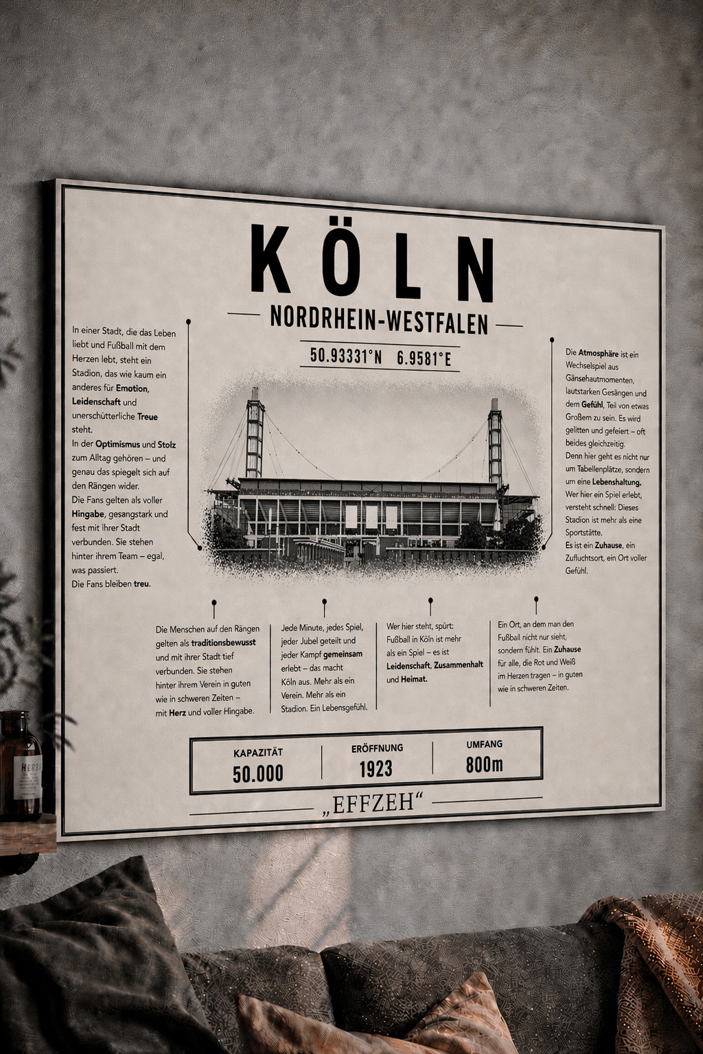 Köln Stadion Leinwand