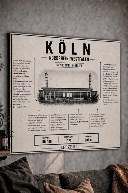 Köln Stadion Leinwand