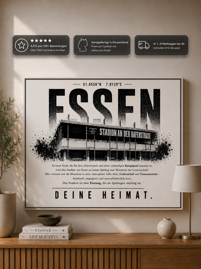 Essen Stadion Leinwand